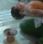 Traditional hair drier-'sambrani'