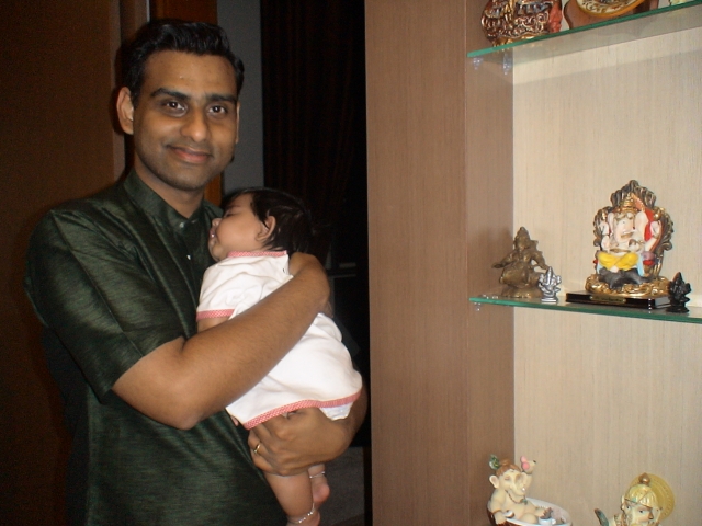 Nothing like daddy cuddling me!